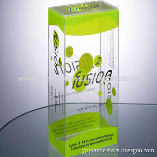 Customizable soft crease plastic box for elegant packing